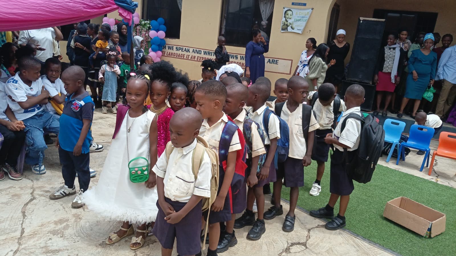 Nursery learners at Roseland Model School