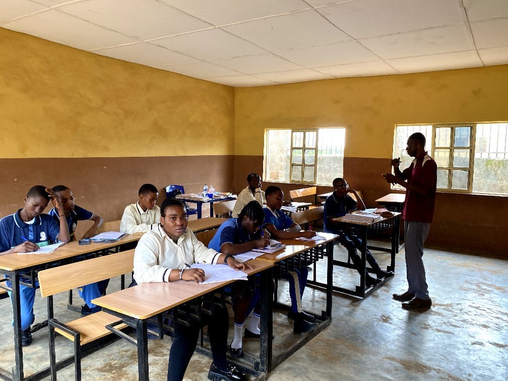 Secondary learners at Roseland Model School